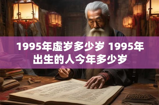 1995年虚岁多少岁 1995年出生的人今年多少岁