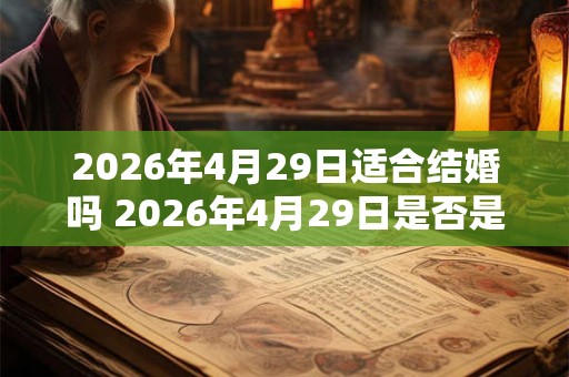 2026年4月29日适合结婚吗 2026年4月29日是否是一个适宜结婚的好日子