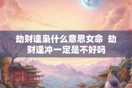 劫财逢枭什么意思女命  劫财逢冲一定是不好吗