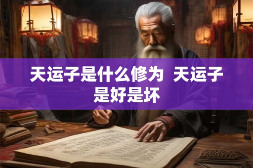 天运子是什么修为  天运子是好是坏