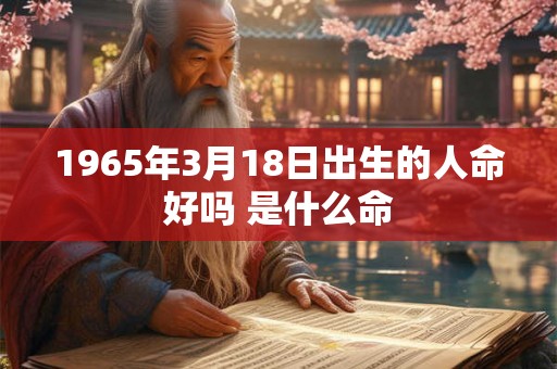 1965年3月18日出生的人命好吗 是什么命 1965年3月18日出生的人命好吗 是什么命