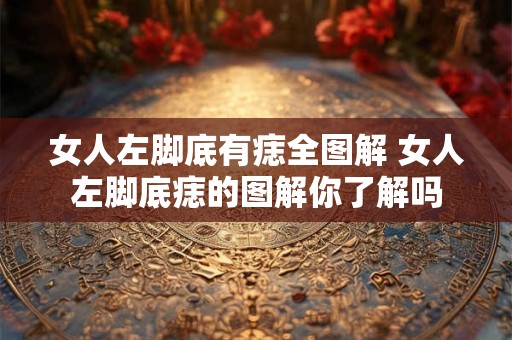 女人左脚底有痣全图解 女人左脚底痣的图解你了解吗