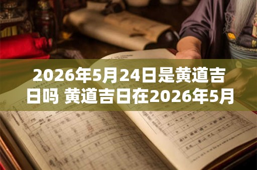 2026年5月24日是黄道吉日吗 黄道吉日在2026年5月24日是否出现