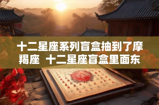 十二星座系列盲盒抽到了摩羯座 十二星座盲盒里面东西怎么做 十二星座系列盲盒抽到了摩羯座 十二星座盲盒里面东西怎么做