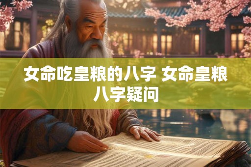 女命吃皇粮的八字 女命皇粮八字疑问 女命吃皇粮的八字 女命皇粮八字疑问