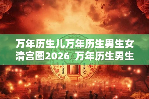 万年历生儿万年历生男生女清宫图2026  万年历生男生女清宫表