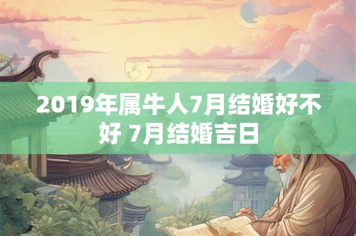 2019年属牛人7月结婚好不好 7月结婚吉日