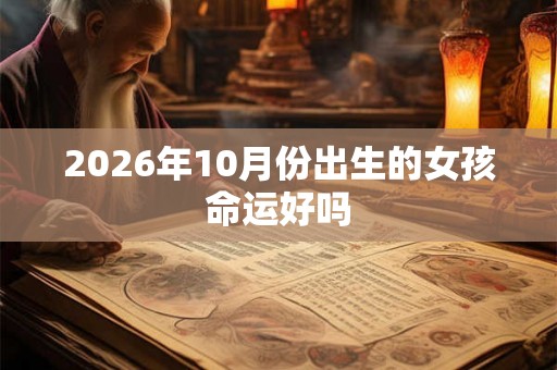 2026年10月份出生的女孩命运好吗