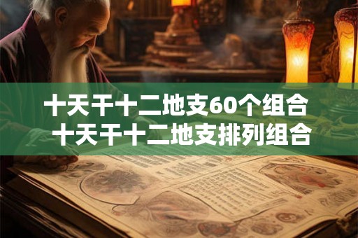 十天干十二地支60个组合  十天干十二地支排列组合