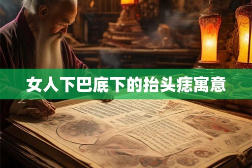 女人下巴底下的抬头痣寓意