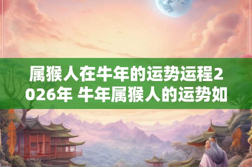 属猴人在牛年的运势运程2026年 牛年属猴人的运势如何 属猴人在牛年的运势运程2026年 牛年属猴人的运势如何