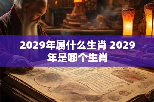 2029年属什么生肖 2029年是哪个生肖