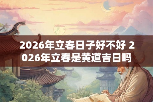 2026年立春日子好不好 2026年立春是黄道吉日吗