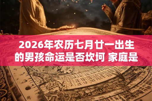 2026年农历七月廿一出生的男孩命运是否坎坷 家庭是否美满 2026年农历七月廿一出生的男孩命运是否坎坷 家庭是否美满