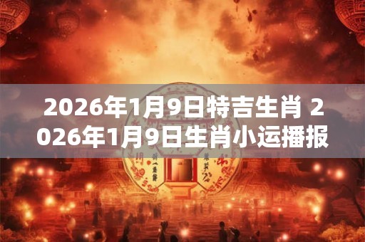 2026年1月9日特吉生肖 2026年1月9日生肖小运播报