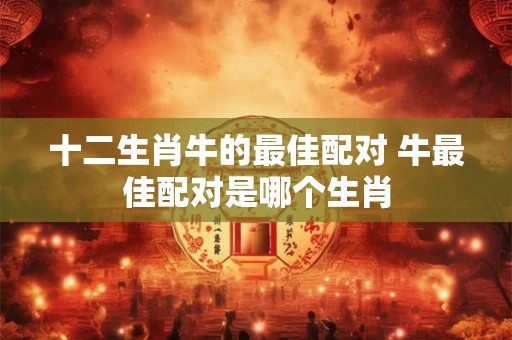 十二生肖牛的最佳配对 牛最佳配对是哪个生肖