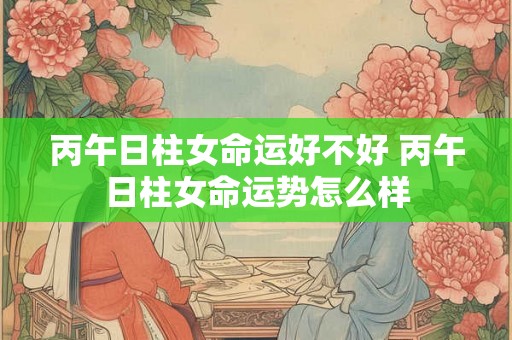 丙午日柱女命运好不好 丙午日柱女命运势怎么样