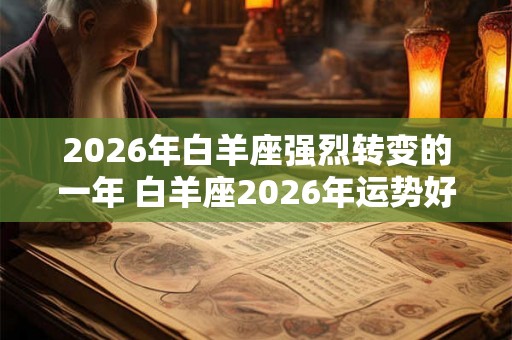 2026年白羊座强烈转变的一年 白羊座2026年运势好不好