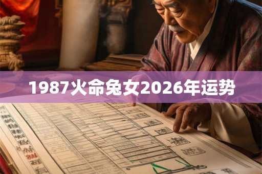 1987火命兔女2026年运势 1987火命兔女2026年运势