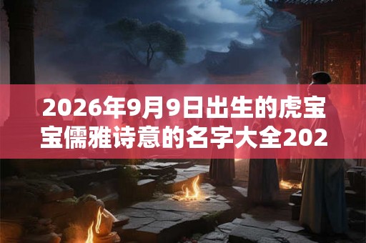 2026年9月9日出生的虎宝宝儒雅诗意的名字大全2026免费版