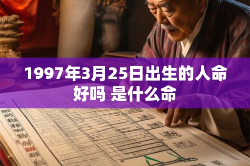 1997年3月25日出生的人命好吗 是什么命 1997年3月25日出生的人命好吗 是什么命
