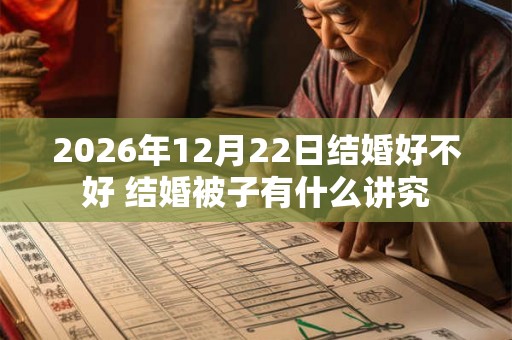 2026年12月22日结婚好不好 结婚被子有什么讲究 2026年12月22日结婚好不好 结婚被子有什么讲究