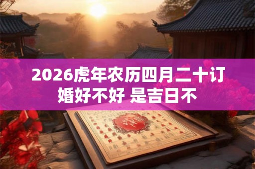 2026虎年农历四月二十订婚好不好 是吉日不