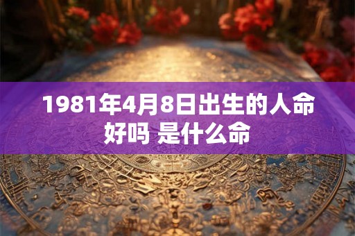 1981年4月8日出生的人命好吗 是什么命