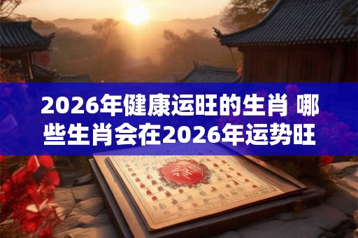 2026年健康运旺的生肖 哪些生肖会在2026年运势旺盛 2026年健康运旺的生肖 哪些生肖会在2026年运势旺盛