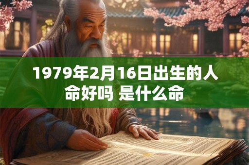 1979年2月16日出生的人命好吗 是什么命