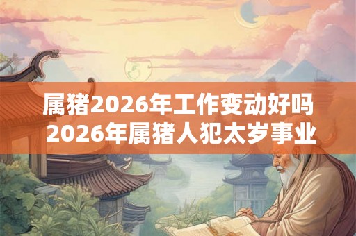 属猪2026年工作变动好吗 2026年属猪人犯太岁事业运