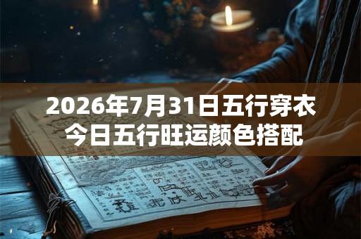 2026年7月31日五行穿衣 今日五行旺运颜色搭配 2026年7月31日五行穿衣 今日五行旺运颜色搭配