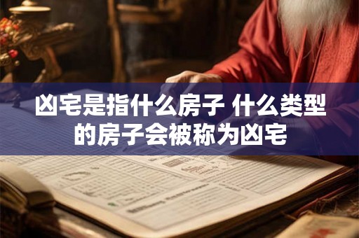凶宅是指什么房子 什么类型的房子会被称为凶宅 凶宅是指什么房子 什么类型的房子会被称为凶宅