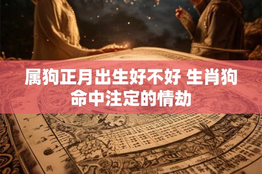 属狗正月出生好不好 生肖狗命中注定的情劫 属狗正月出生好不好 生肖狗命中注定的情劫
