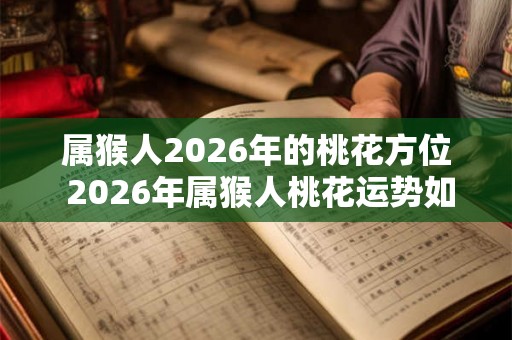 属猴人2026年的桃花方位 2026年属猴人桃花运势如何