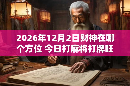 2026年12月2日财神在哪个方位 今日打麻将打牌旺运方位
