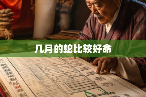 几月的蛇比较好命