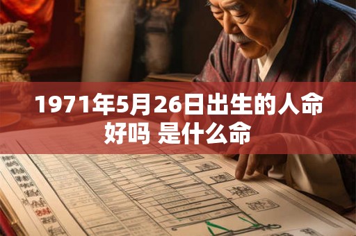 1971年5月26日出生的人命好吗 是什么命 1971年5月26日出生的人命好吗 是什么命