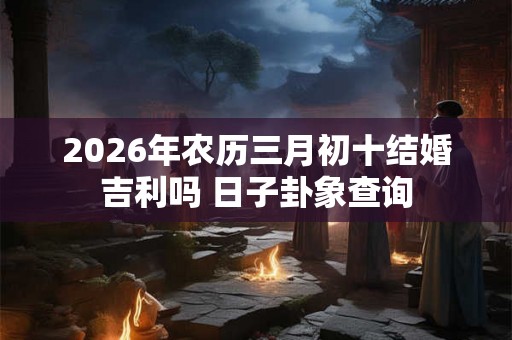 2026年农历三月初十结婚吉利吗 日子卦象查询