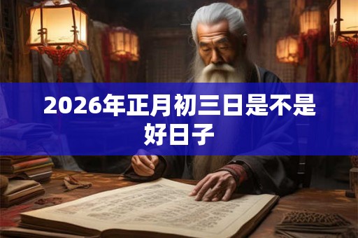 2026年正月初三日是不是好日子 2026年正月初三日是不是好日子
