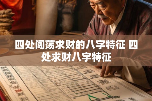 四处闯荡求财的八字特征 四处求财八字特征