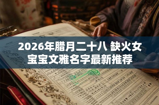 2026年腊月二十八 缺火女宝宝文雅名字最新推荐