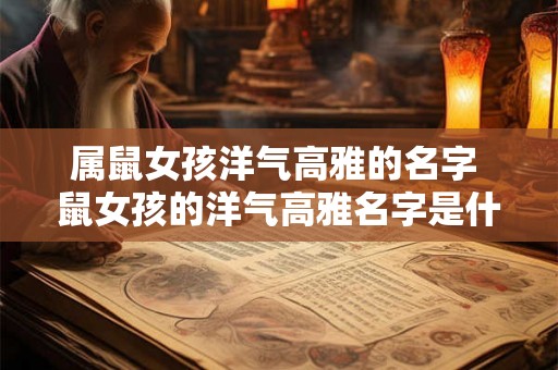 属鼠女孩洋气高雅的名字 鼠女孩的洋气高雅名字是什么