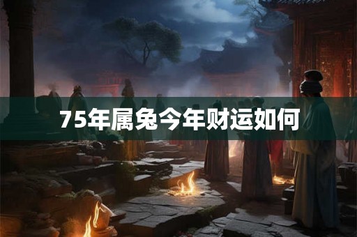 75年属兔今年财运如何