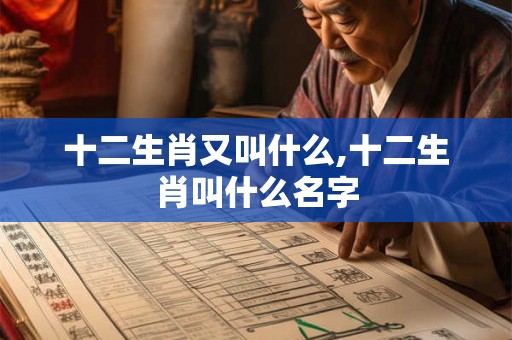 十二生肖又叫什么,十二生肖叫什么名字 十二生肖又叫什么,十二生肖叫什么名字