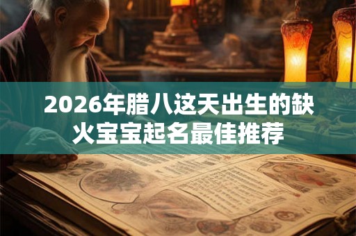 2026年腊八这天出生的缺火宝宝起名最佳推荐