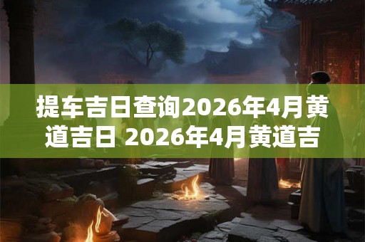 提车吉日查询2026年4月黄道吉日 2026年4月黄道吉日提车查询