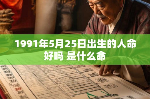 1991年5月25日出生的人命好吗 是什么命