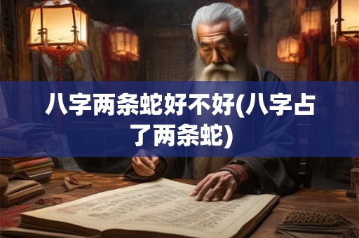 八字两条蛇好不好(八字占了两条蛇)