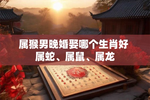 属猴男晚婚娶哪个生肖好 属蛇、属鼠、属龙 属猴男晚婚娶哪个生肖好 属蛇、属鼠、属龙